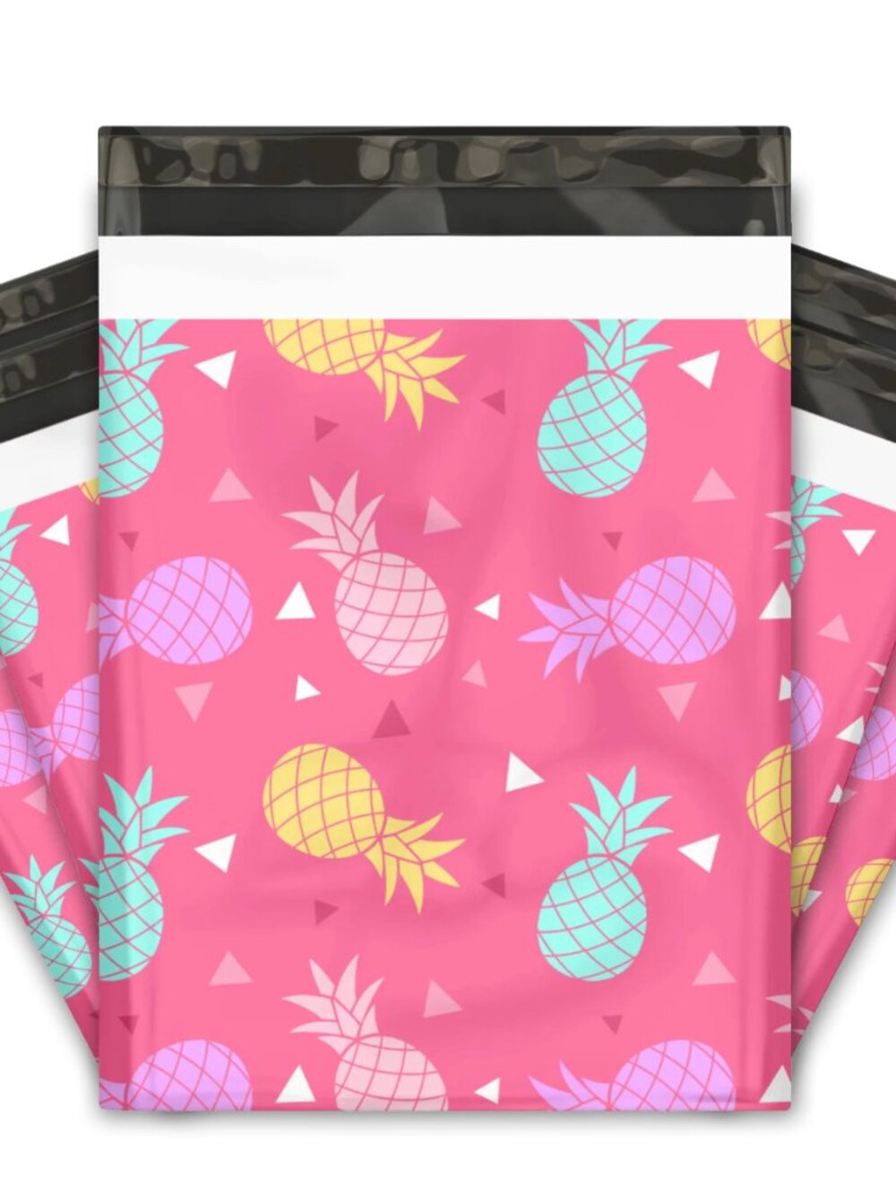 20 10x13 Pink Pineapple Poly Mailers Shipping Envelopes